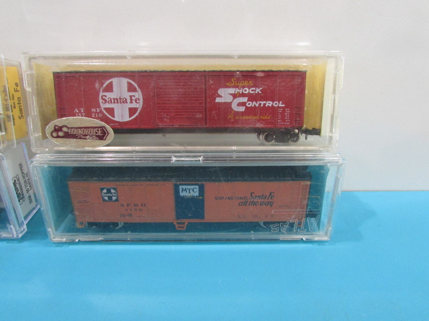N Scale Assorted Santa Fe Freight Cars (4) Lot#1633