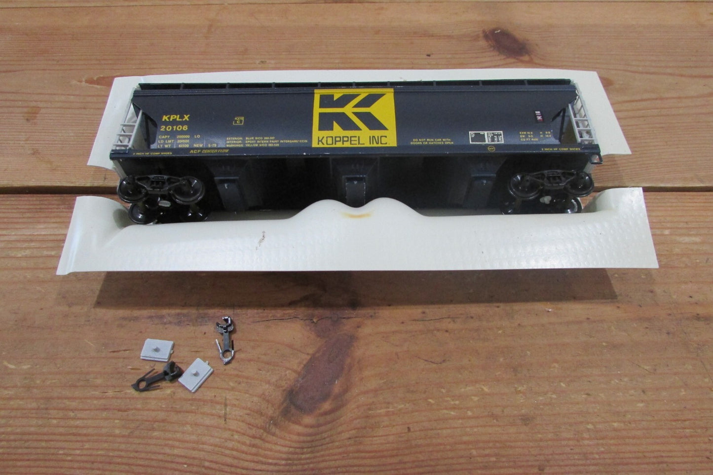 HO Scale Front Range Products ACF 3Bay Grain Cars KOPPEL INC, Lot#4734