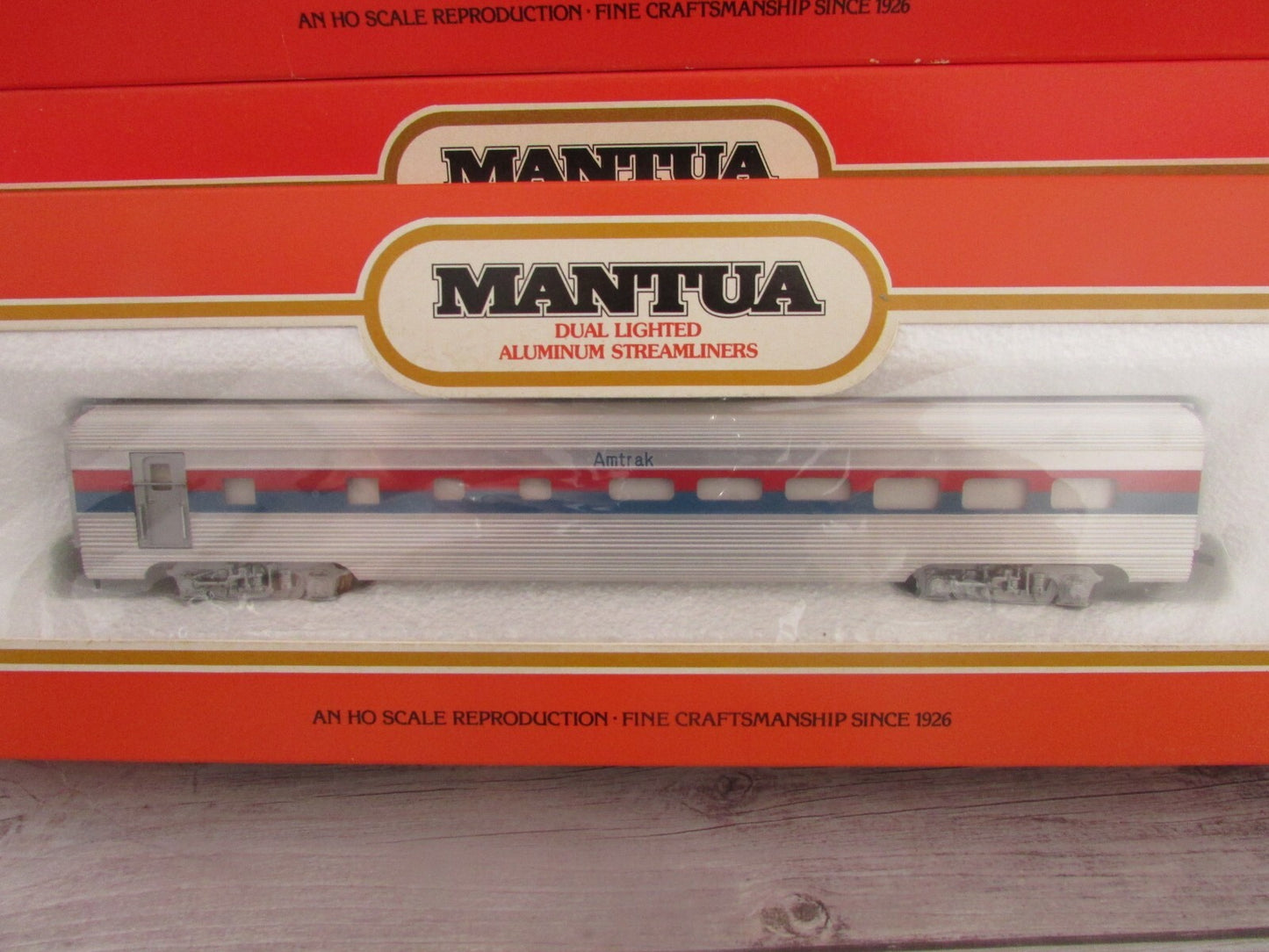 HO Scale Mantua (3) Assorted Amtrak Aluminum Streamliners Passenger Car Lot#2806