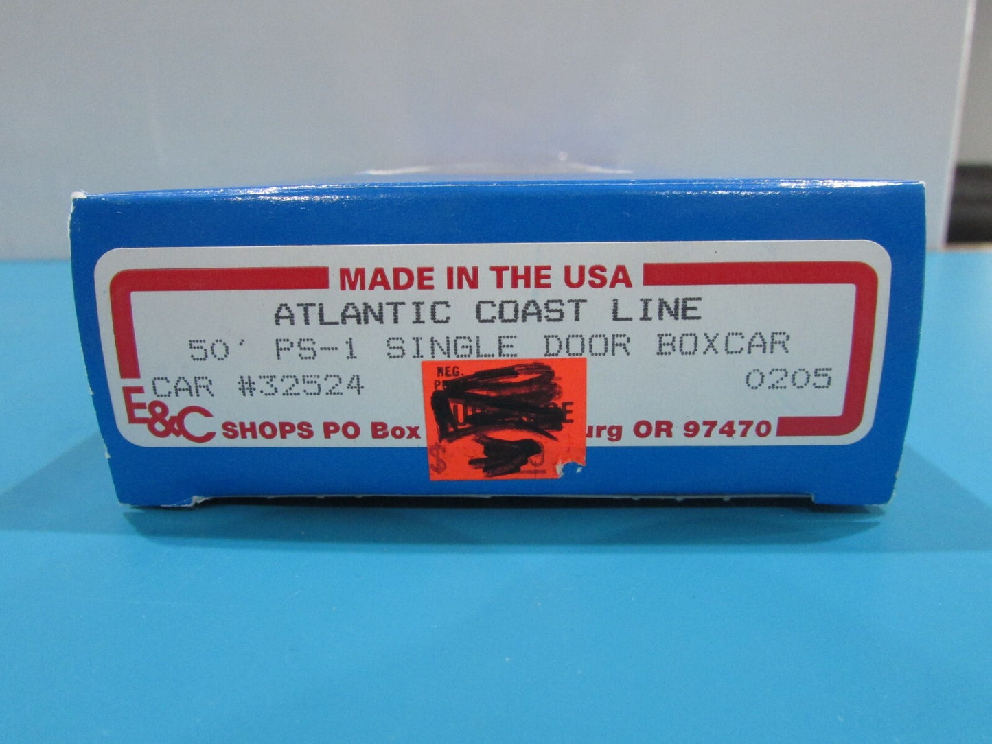 HO Scale E&C Shop 0205 50' PS-1 Single Door Boxcar Atlantic Coast Line Lot#1406