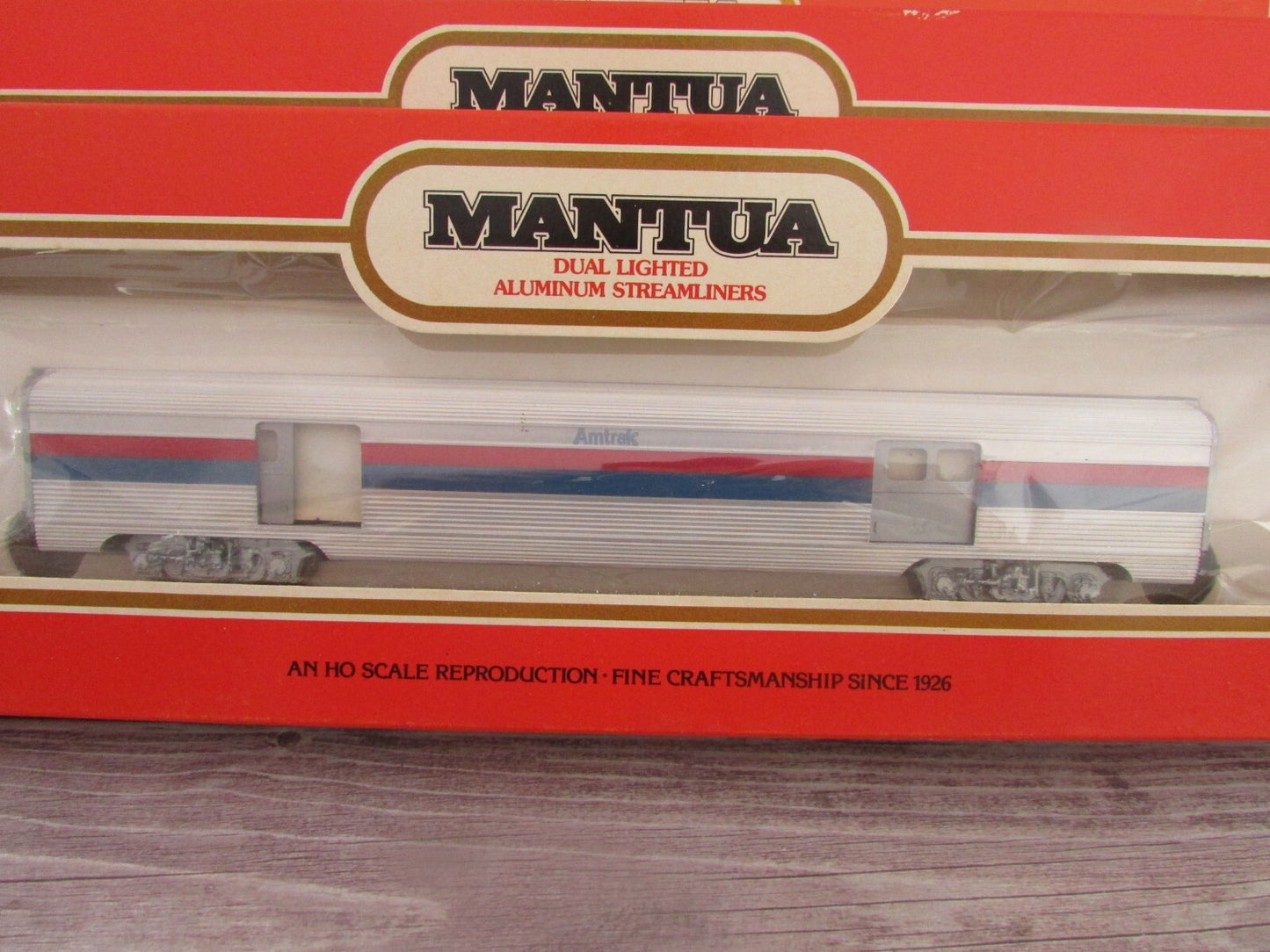 HO Scale Mantua (3) Assorted Amtrak Aluminum Streamliners Passenger Car Lot#2806