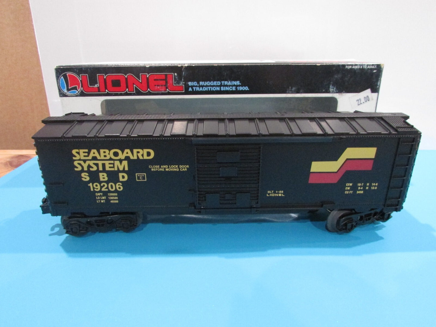 O Scale Lionel 6-19206 Seaboard System Box Car Lot#0756