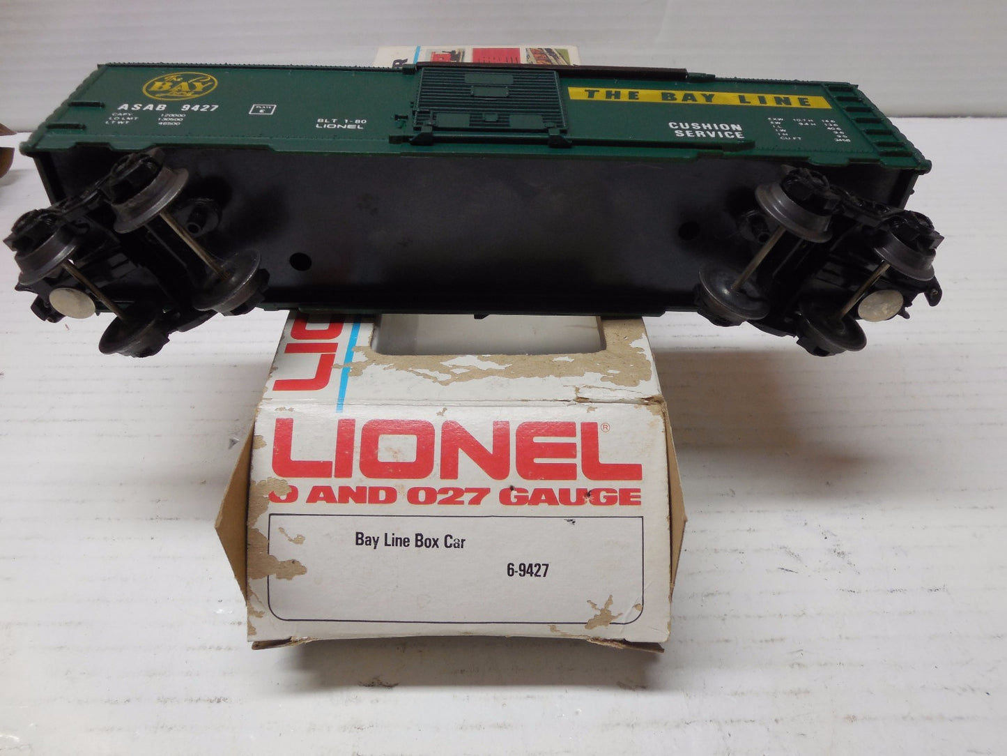 O Scale Lionel 6-9427 Bay Line Boxcar EX/Box