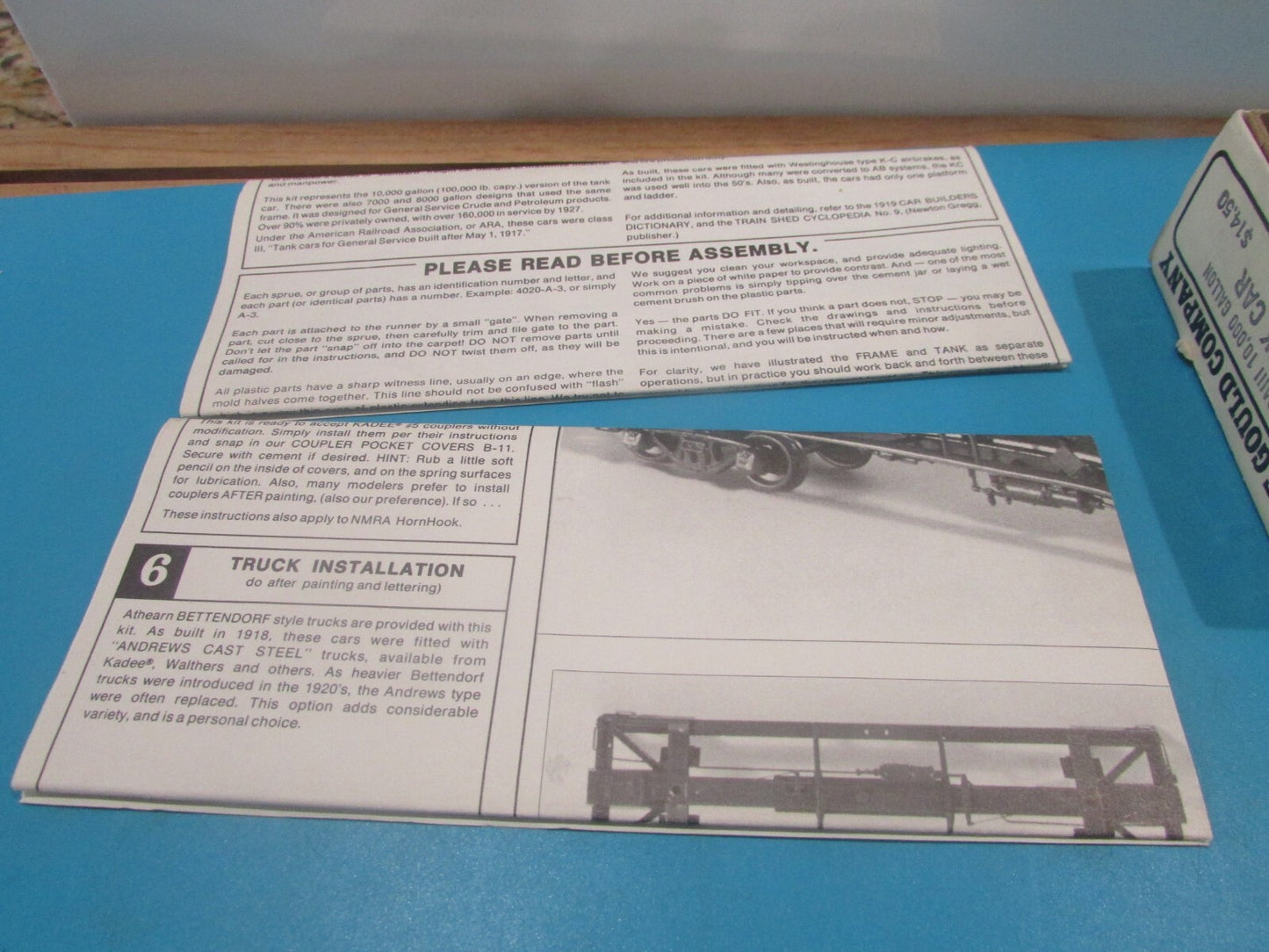 HO Scale #4020 Tichy Train Group USRA/ARAIII 10,000 Gallon Tank Car Lot#1813