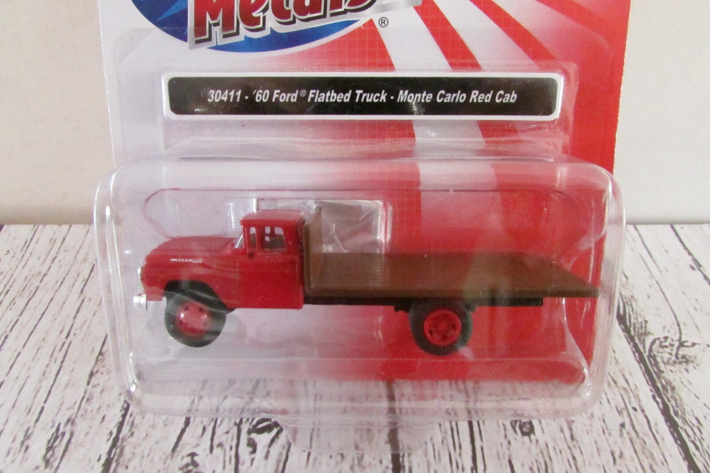 Ho Scale Classic Metal Works 30411 60' Ford FlatBed Truck Monte Carlo Red Cab