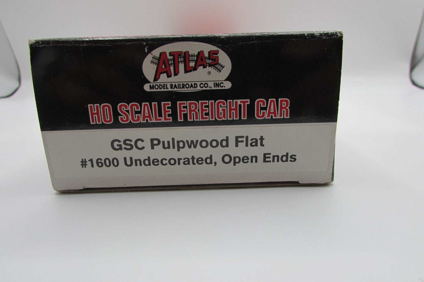 HO Scale Atlas 1600 GSC Pulpwood Flat open Ends Undecorated A4652