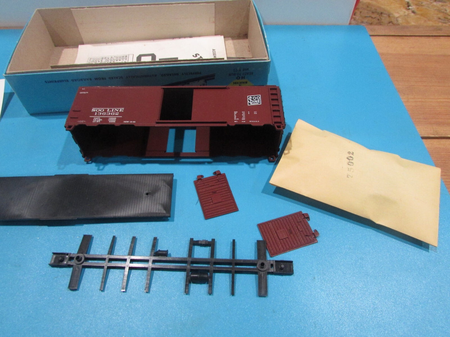 HO Scale Athearn 763 of 1000 Box Car Wisconsin Central #136362