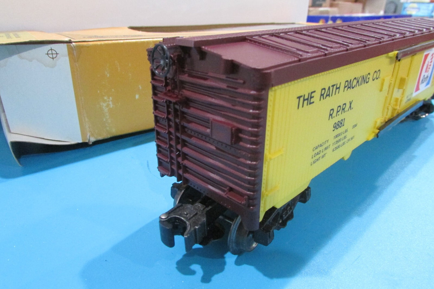 O Gauge Lionel 6-9881 Special Edition Rath Packing Refrigerator Car Lot#2550