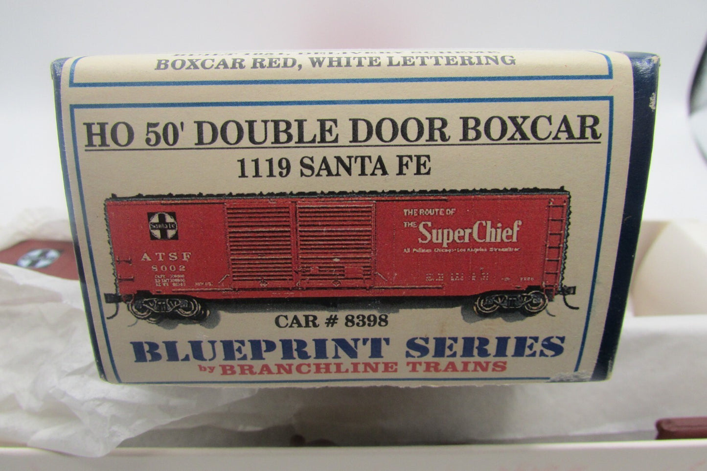 HO Scale Branchline 1119 Trains 50' Double Door BoxCar Kit Santa Fe Lot#3879