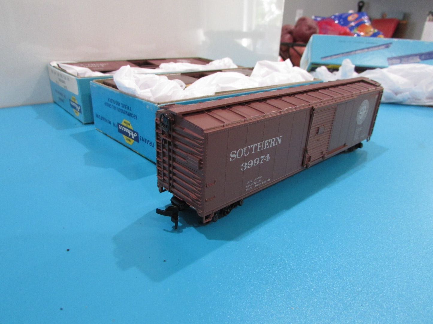 HO Scale Athearn (3Cars) 5060 50ft Single Door Box Cars "Southern" Lot#1107