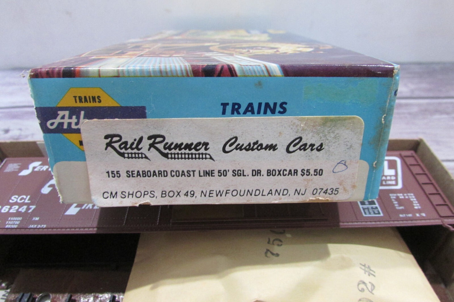 HO Scale Athearn/Rail-Runner 155 Seaboard Coast Line 50' Box Car Kit