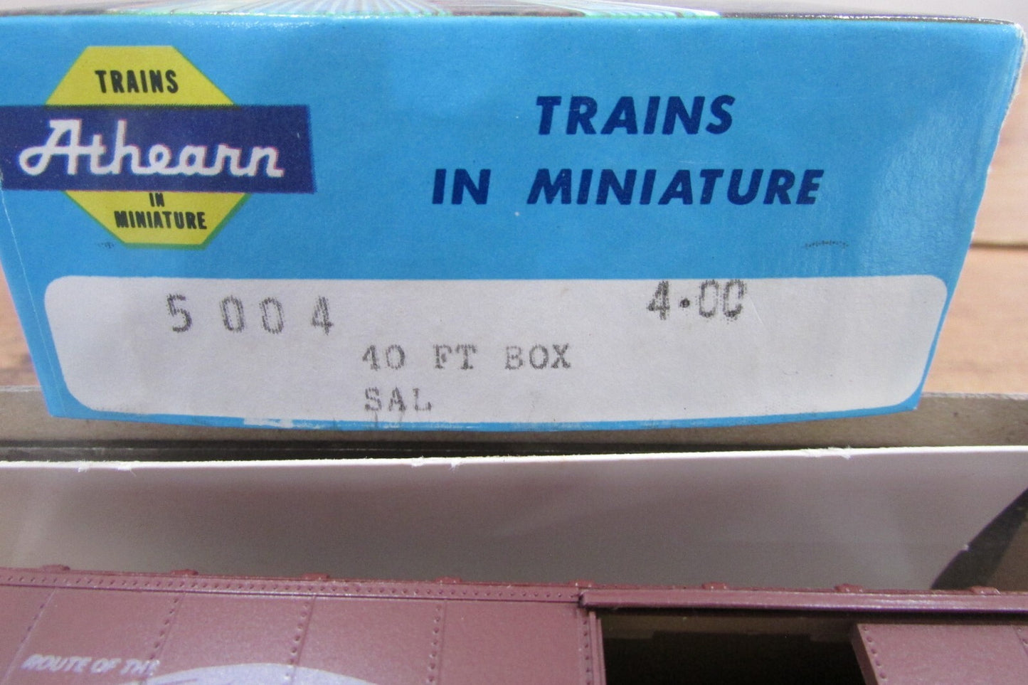 HO Scale Athearn 5004 40ft Box Car Kit SEABOARD ATH4566