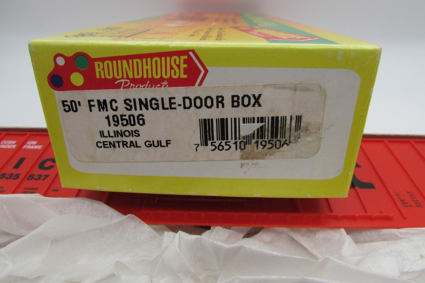 HO Scale RoundHouse 19506 50' FMC Single Door Box Car Kit ICG RH4789