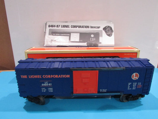 O Scale Lionel 6-19953 Lionel Railroader Club 6464-97 Box Car Lot#0765