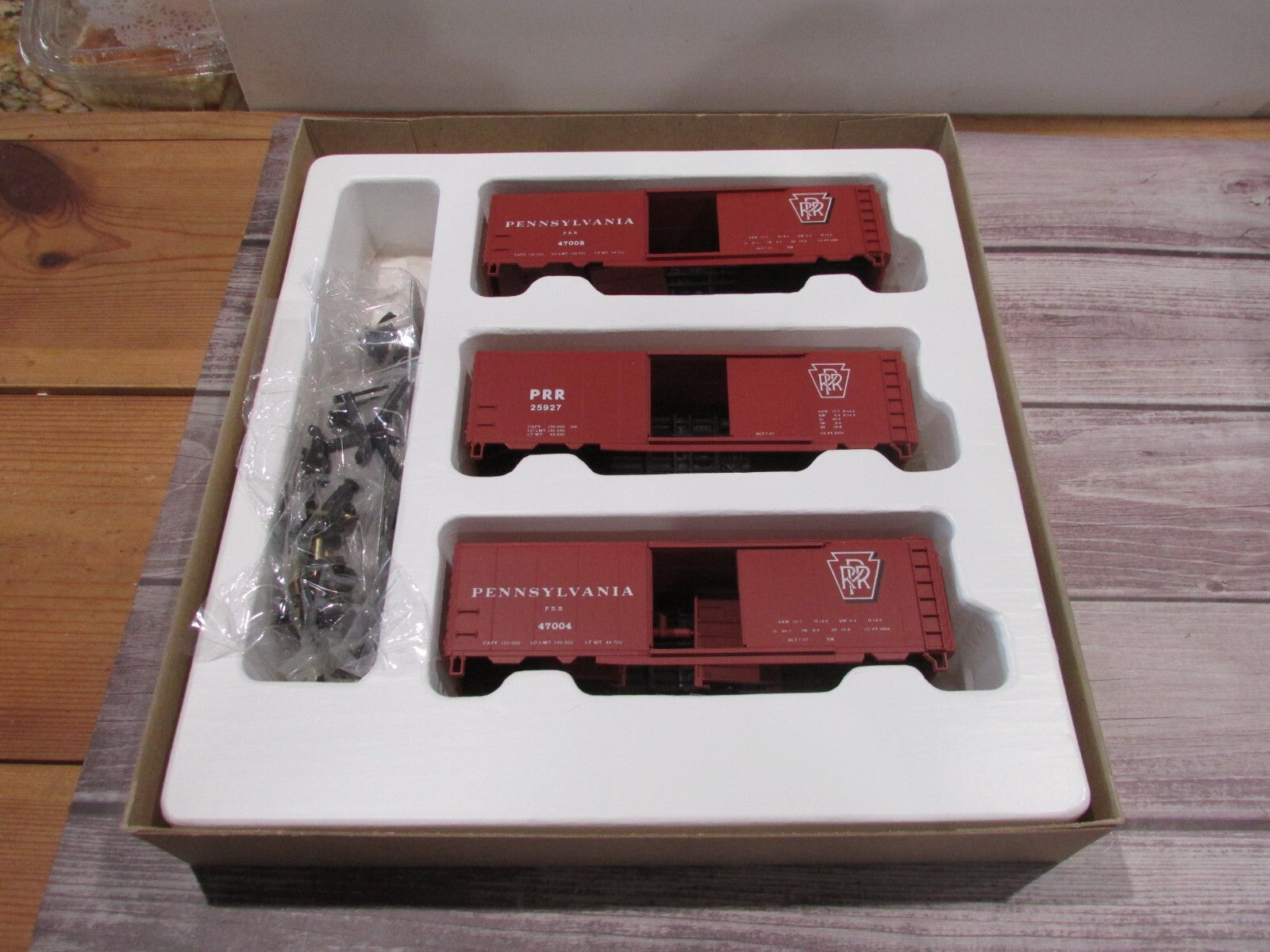 HO Scale  Con-Cor 01-94010 40ft PS-1 Box Car Kits Pennsylvania Set#1 Lot#3182