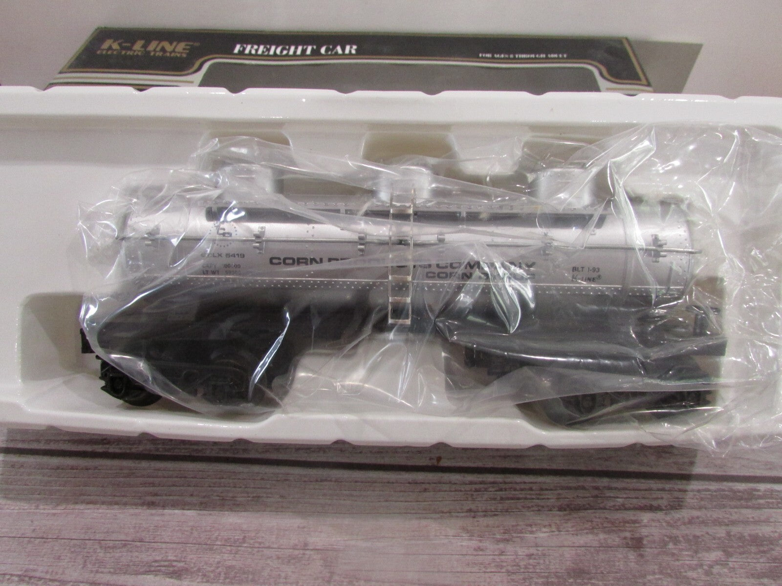 O Gauge K-Line K5419 Corn Products Tiple Dome Tank Car Lot#3066