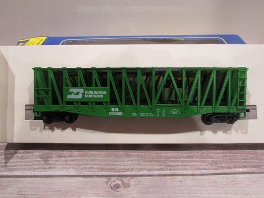 HO Scale AHM 5393B Container Carrier 5393B Burlington Northern Car# BN508590