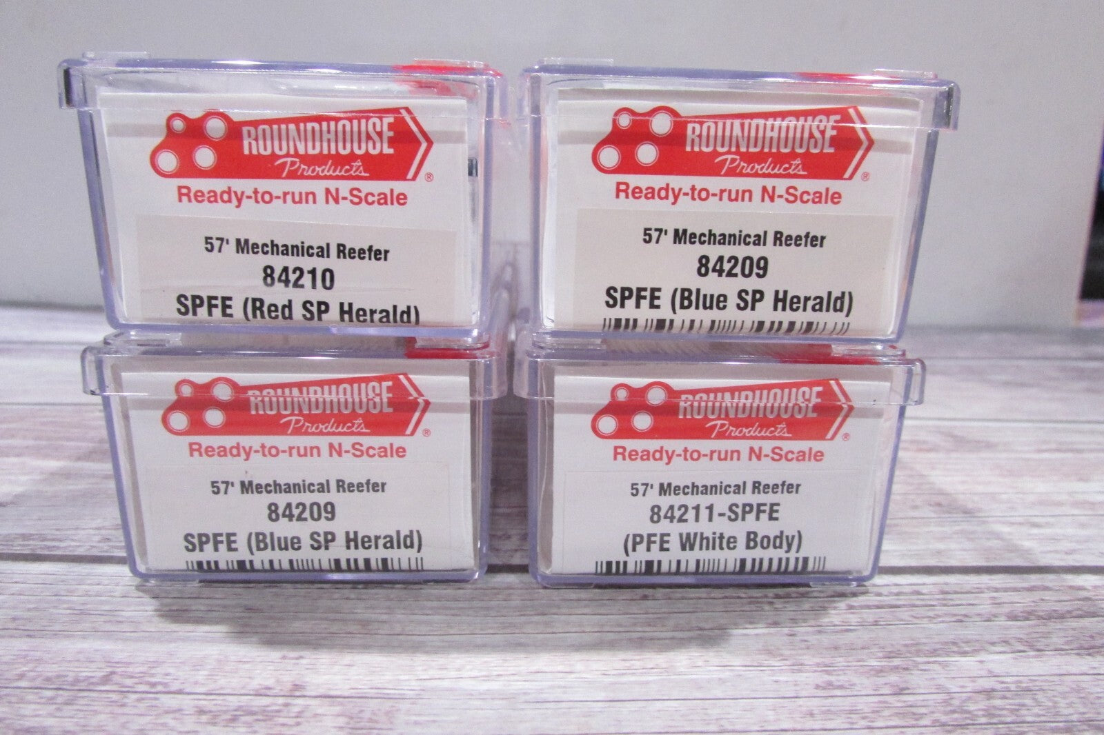 N Scale RoundHouse (4) 57' Mechanical Reefer SPFE  Lot#3026