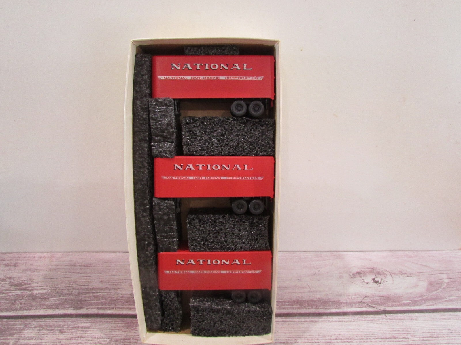 HO Scale Athearn 1450 (3) Piggy Back Vans National Lot#3958