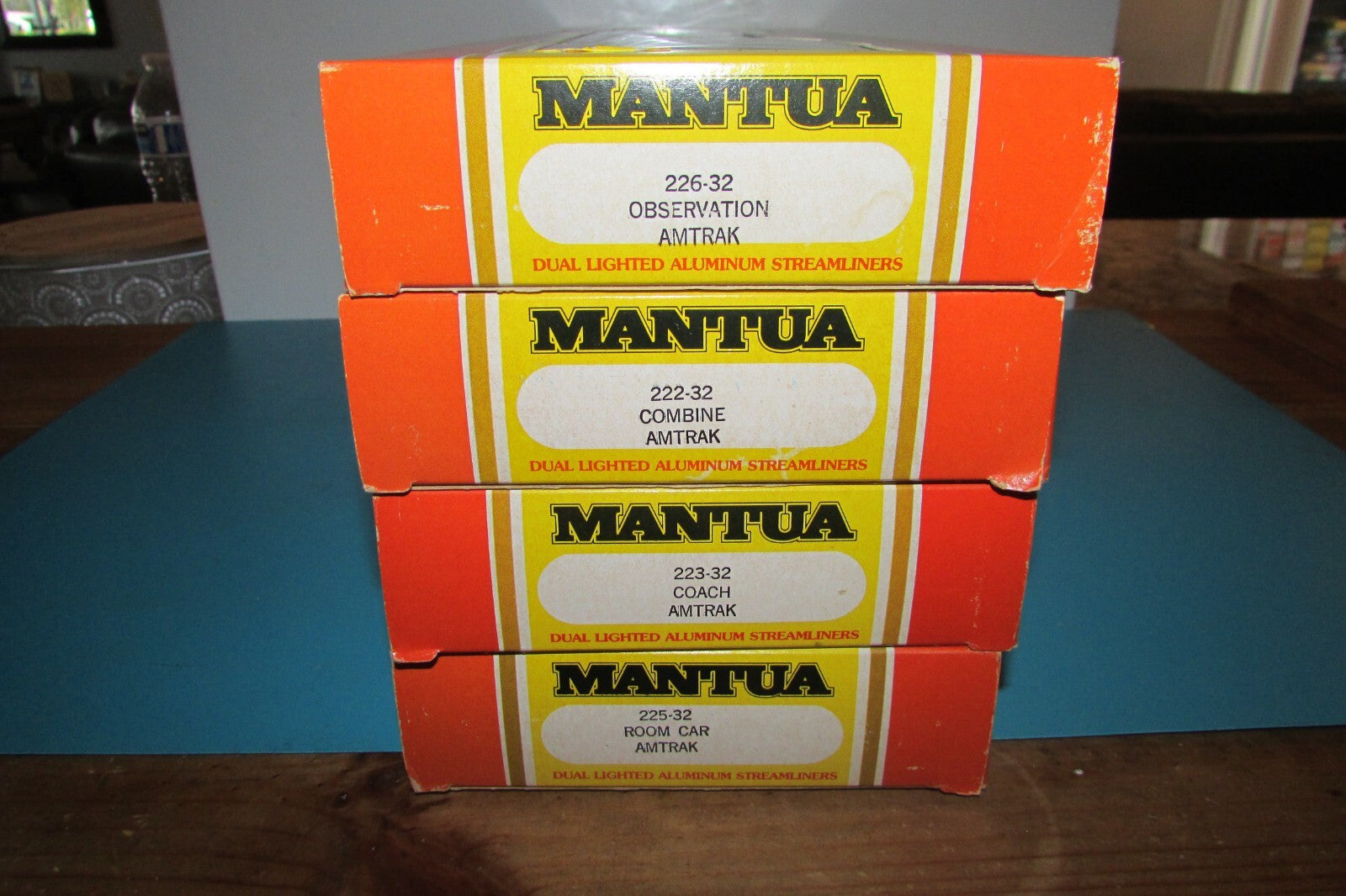 HO Scale Mantua Assorted Amtrak Aluminum Streamliners Passenger Cars Lot#2634