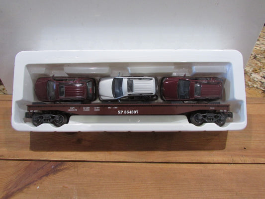 O Gauge K-Line K691-2032 Southern Pacific Classic Flat Car w/ 3Cars Lot#3077