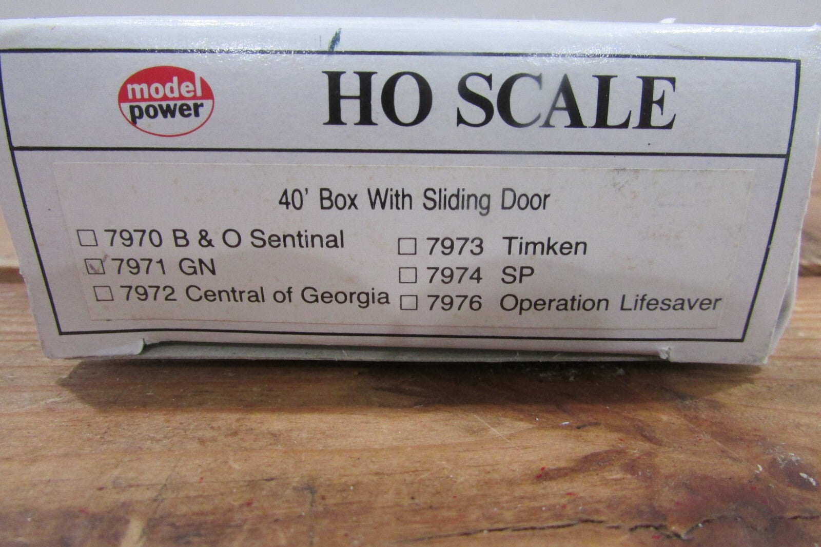 HO Scale Model Power 40' Box Car Great Northern Lot#3783