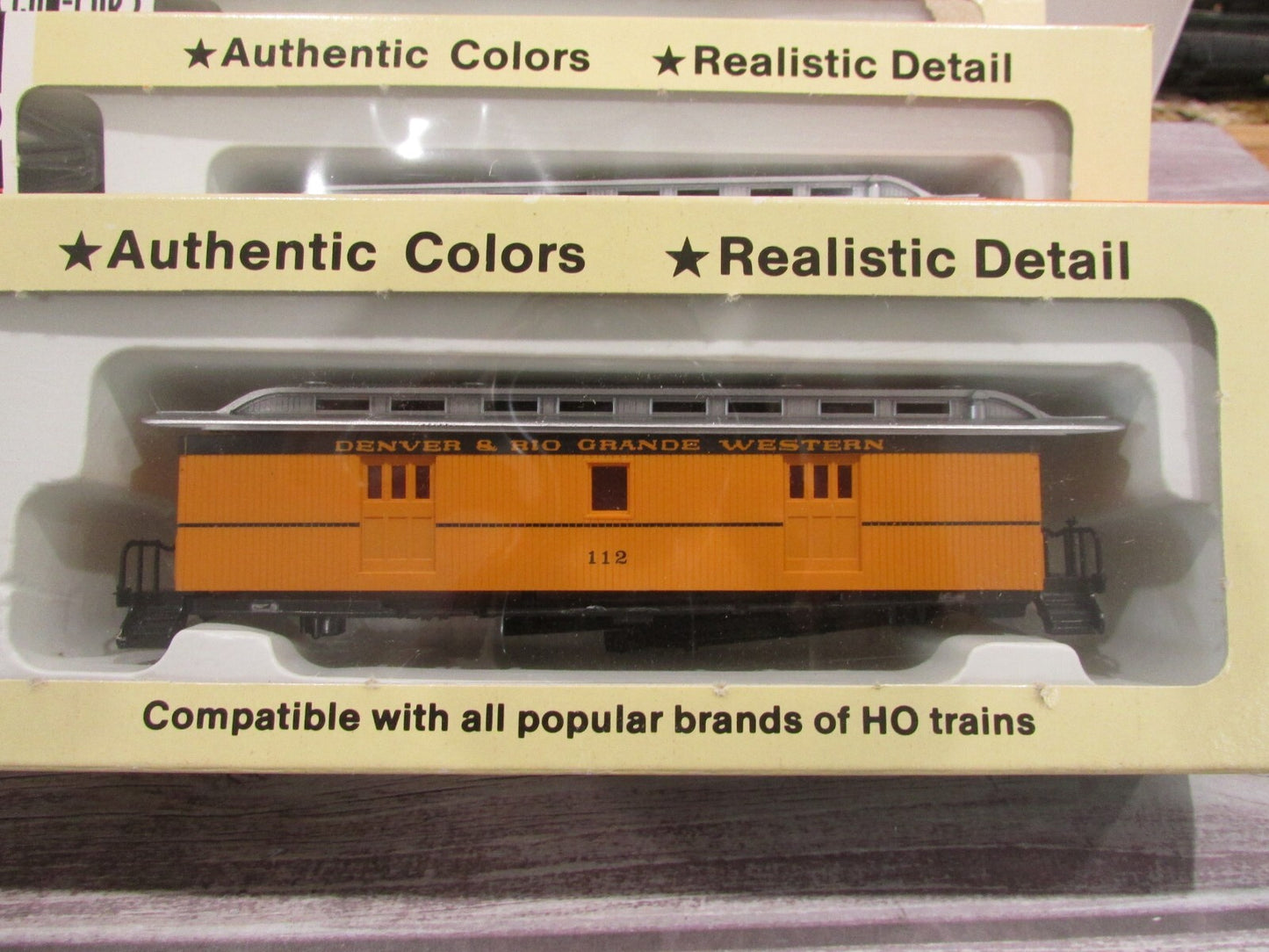 HO Scale Con-Cor (4) Old Timer Rio Grande Passenger Cars Kits Lot#3148