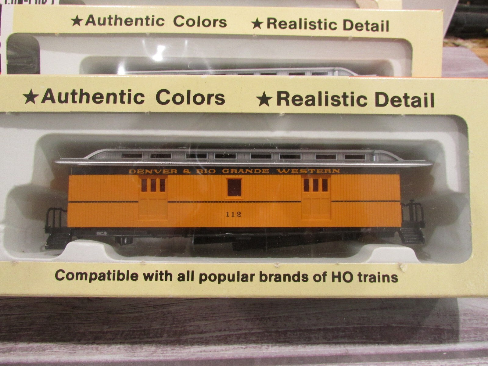 HO Scale Con-Cor (4) Old Timer Rio Grande Passenger Cars Kits Lot#3148
