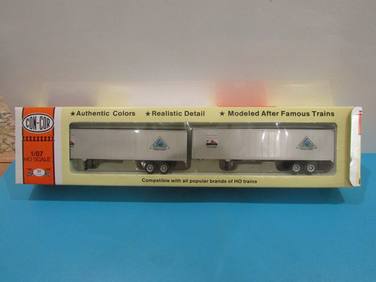 HO Scale Con-Cor 04-008202 45ft Rivet Side Trailers "Crab Ochard "Lot#1295