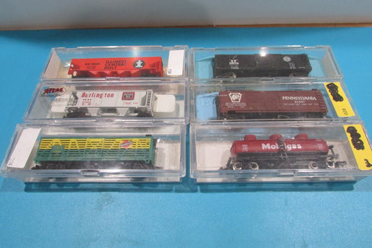 N Scale(6) Model Power, Atlas,Life-Like Assorted Freight Cars Lot#2499