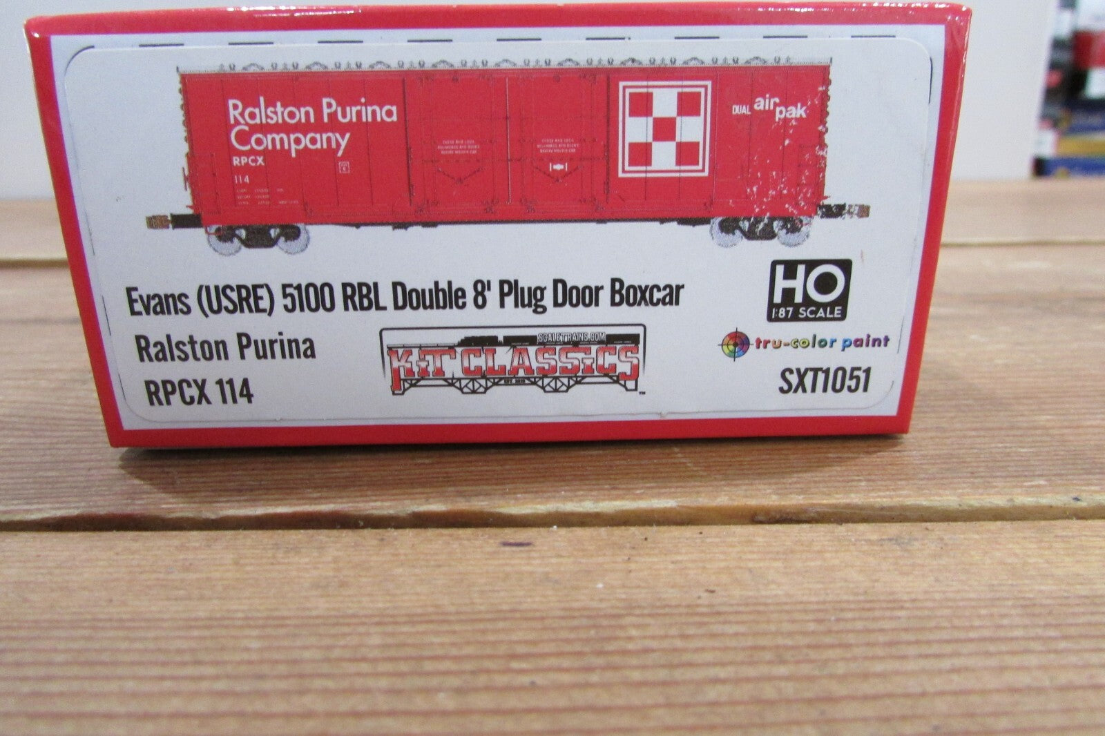 Ho Scale ScaleTrains Ralston Purina Evans USRE 5100 RBL 8Plug DD B.Car Lot#4175