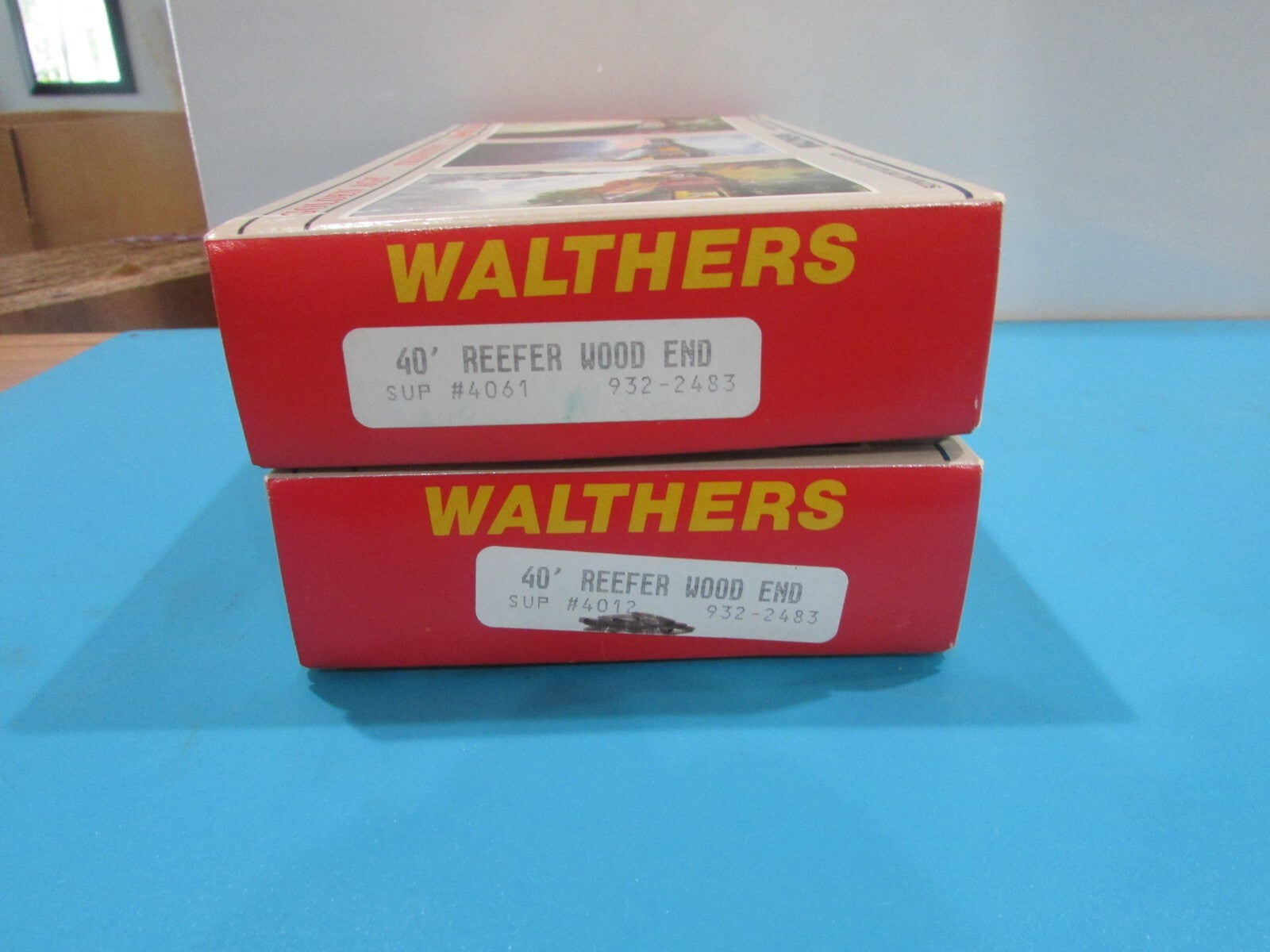 HO Scale Walthers 932-2483 (2)40' Reefer Wood End Kit "Butter Superior"Lot#1959