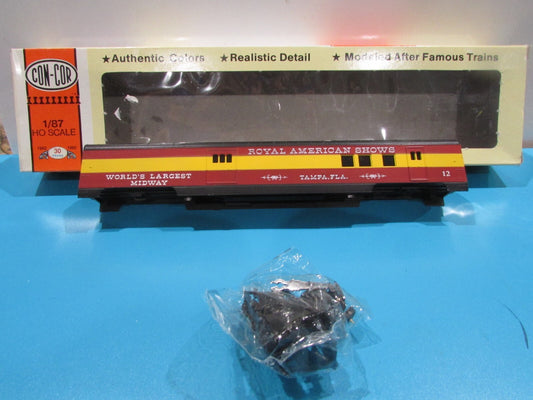 HO Scale Con-cor 72ft RPO/Bagagge Passenger Car kIT Lot#1680