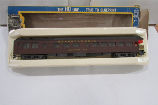 HO Scale AHM/Rivarossi Pennsylvania Observation Passenger Cars Lot#2856