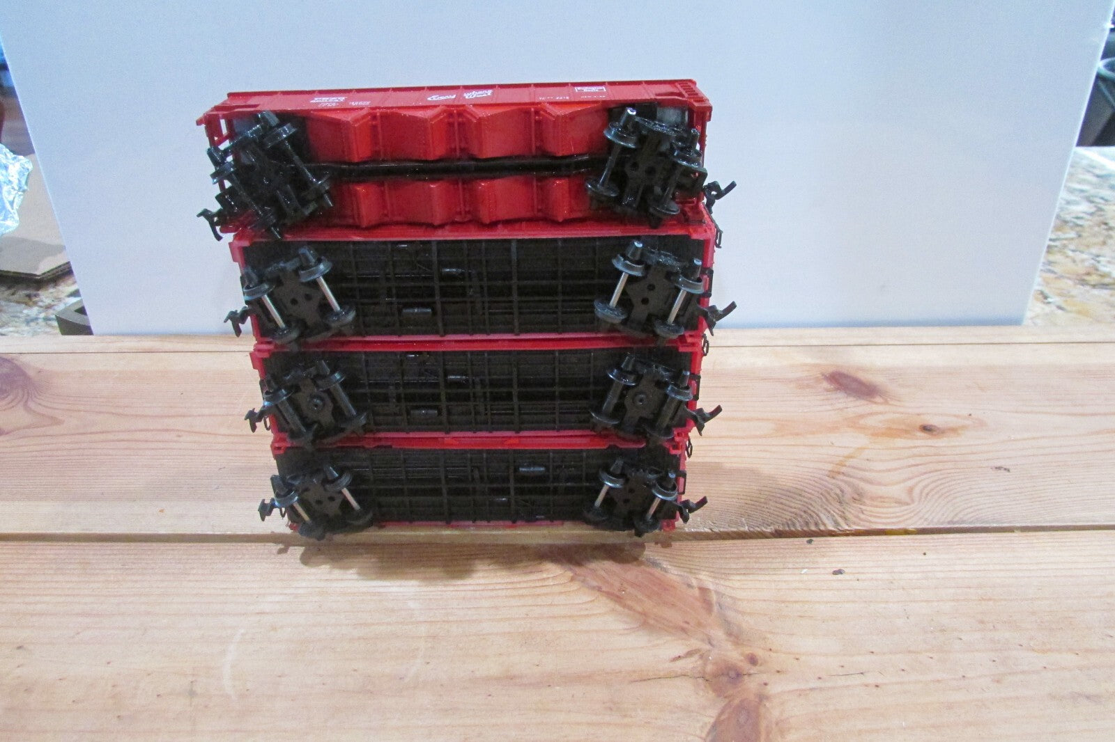 HO Scale (4) Assorted Freight Car Burlington (CB&Q) LOT#0123
