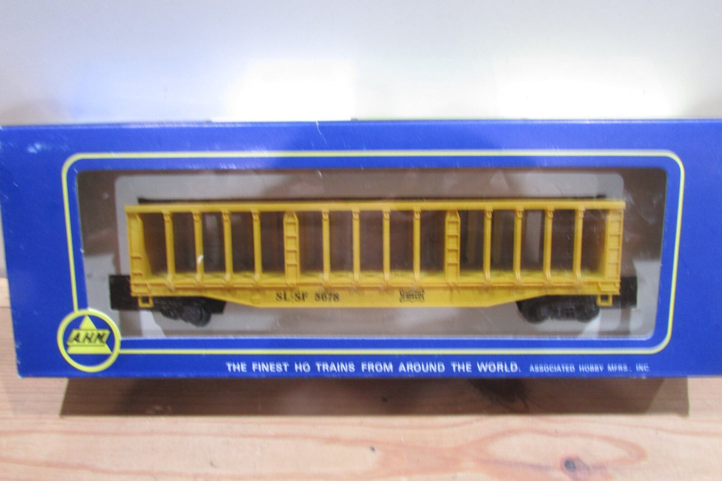 HO Scale AHM 5392C Pulpwood Rack Car Frisco SL-SF #5678