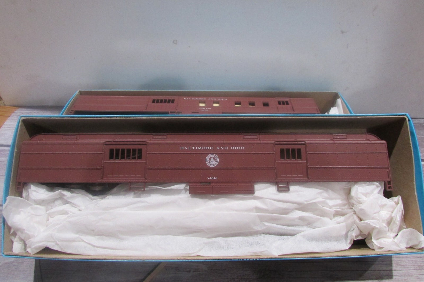 HO Scale Athearn 1141 Baggage & 1151 RPO Work Train B&O  Cars Kit Lot#4061