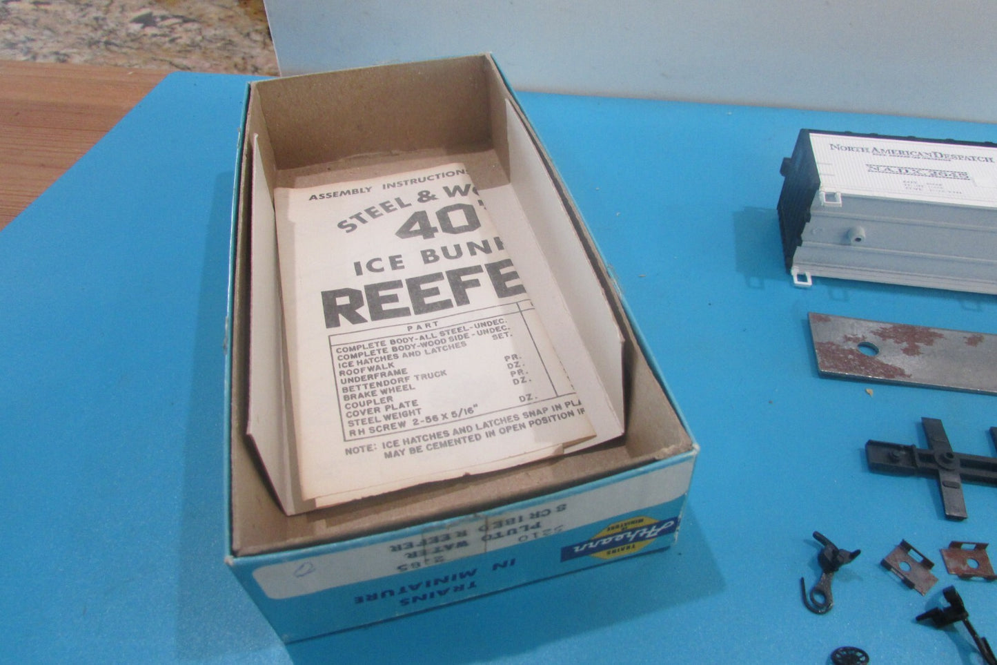HO Scale Athearn 5210 Pluto Water Scribed Reefer Car Kit