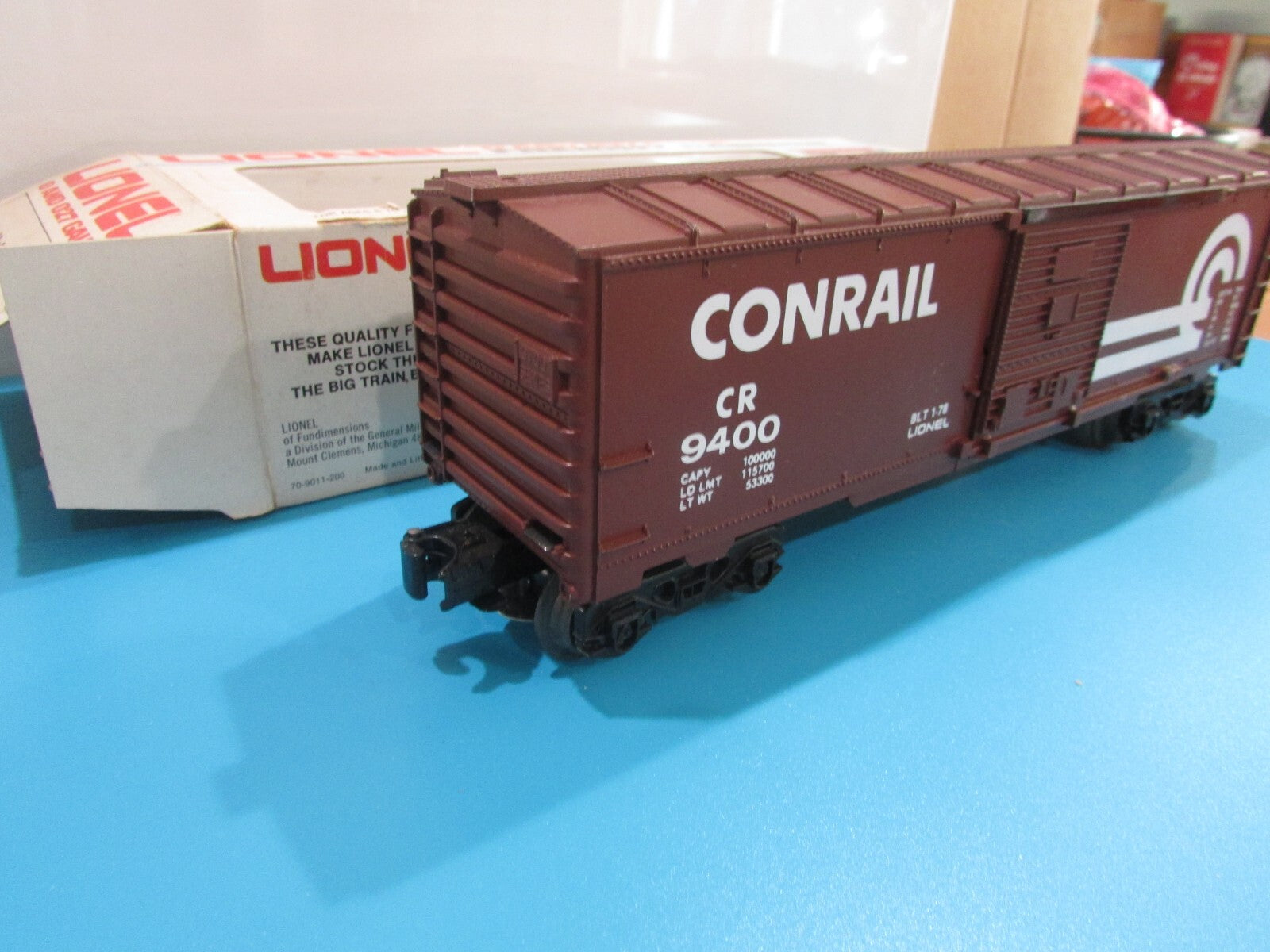 O SCALE Lionel 6-9400 Conrail Box Car  Lot#0782