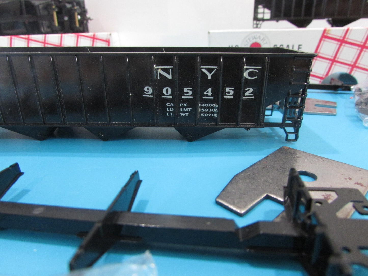 HO Scale Stewart Hobbies (4) Fishbelly 55Ton  Hooper Cars NYC Lot#0882