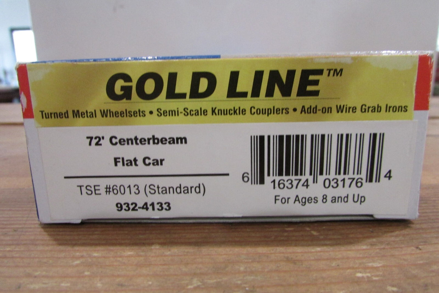 HO Scale Walthers 932-4133 Gold Line 72' Centerbeam Flat Car  Lot#4578