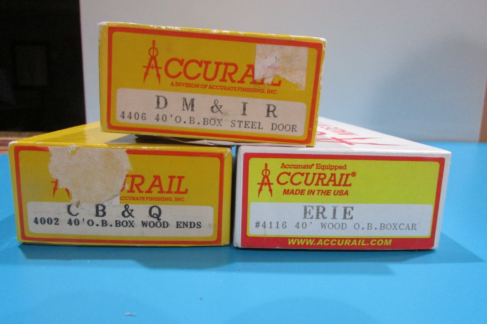 Ho Scale (3)Accurail Assorted Freigh Cars Lot#0688