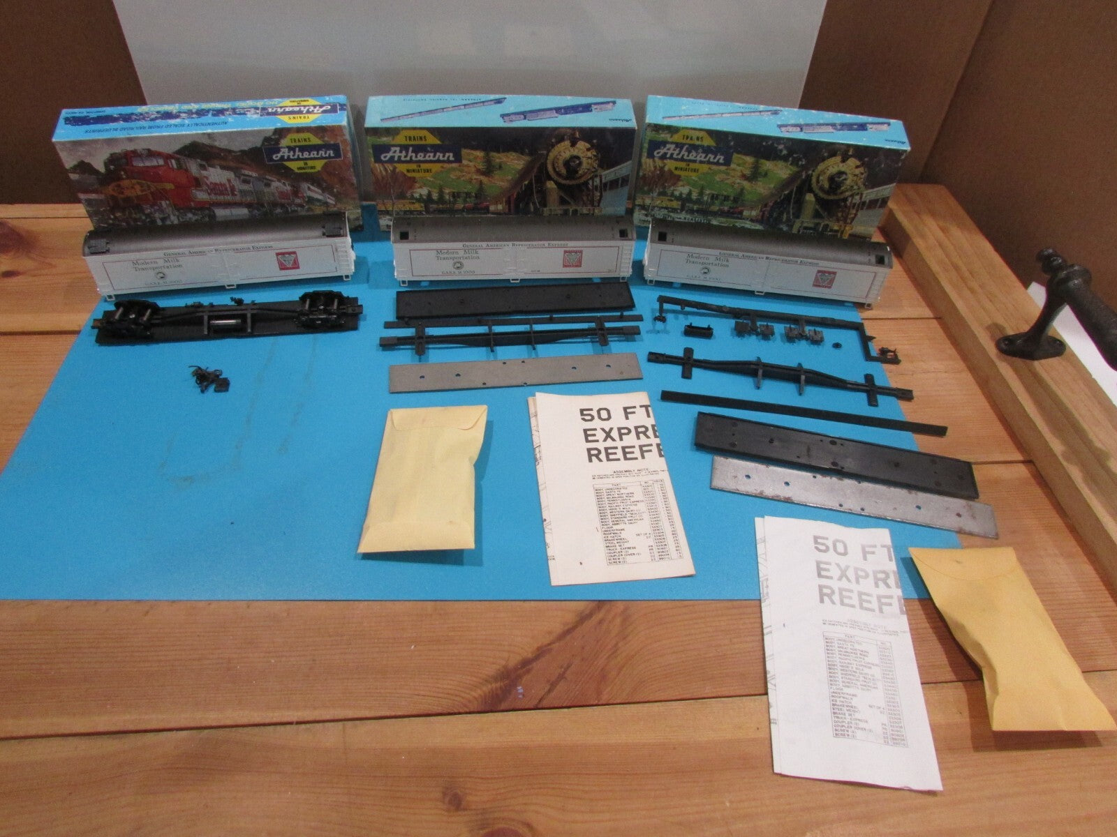 HO Scale Athearn (3) 5345 50ft Express Reefer General American Lot#0938