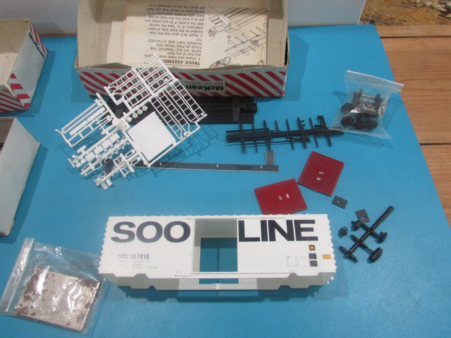 HO Scale McKean (2)Soo Lines Freight Cars Kits Lot#1844