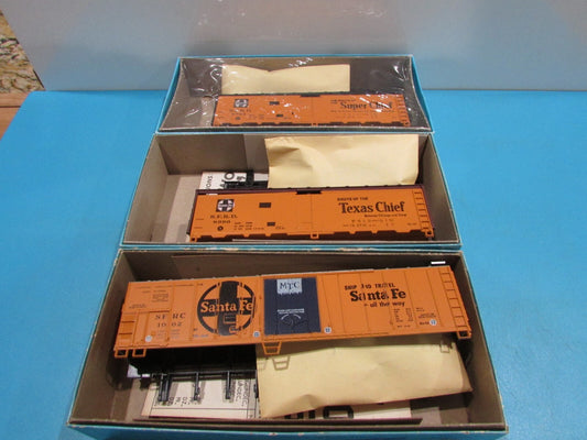HO Scale Athearn Assorted Santa Fe Box Cars Lot#1581