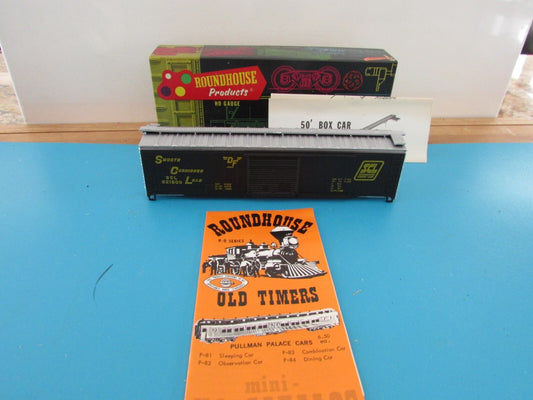 HO Scale Roundhouse 1207 50' Single Door Box Car Kit SEABOARD RH4277