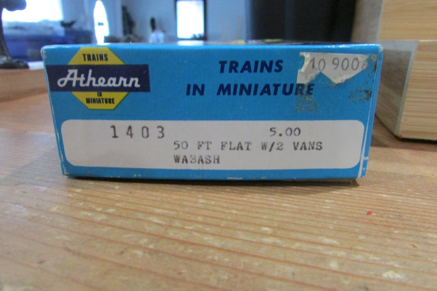 HO Scale Athearn 1403 50ft Flat Car Wabash w/ 2 Trailer ATH5190