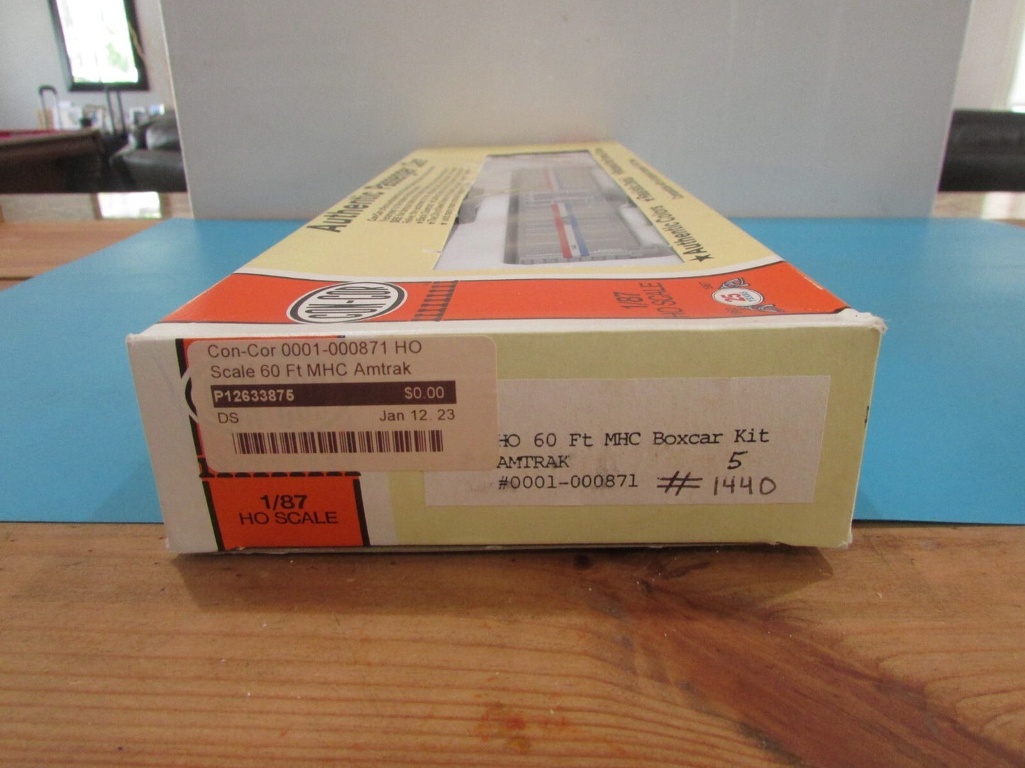 HO Scale Con-Cor 01-000871 60ft MHC Amtrak Car Kit Lot#1954
