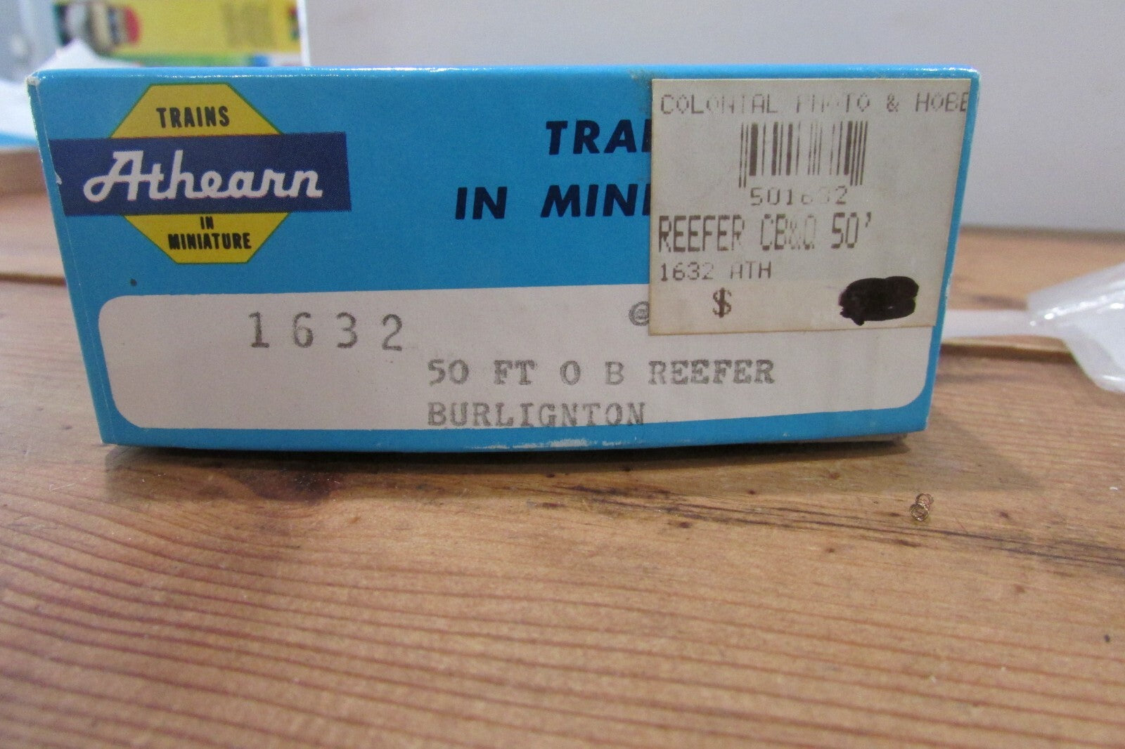 HO Scale Athearn 50' Reefer Car Burlington Route Lot#3793