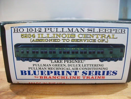 HO Scale Branchline Trains 5234 Passenger Car "Illinois Central" Kit Lot#3878